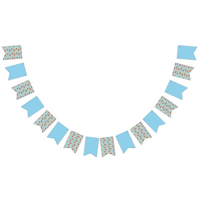 gold fishes and soap bubbles bunting  (All)