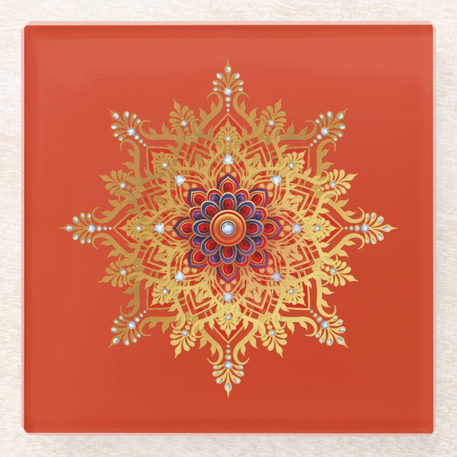 Gold Flake Coaster (Front)