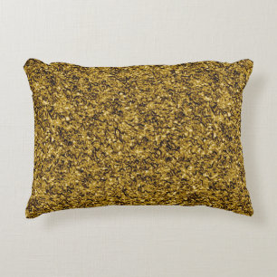 Gold Flaked Decorative Cushion
