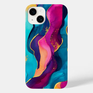 Gold Flaked Pattern Case-Mate iPhone 14 Case