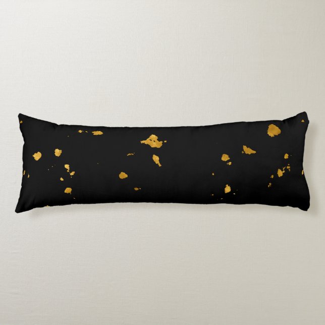Gold Flakes Black Body Cushion (Front)