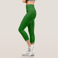 Gold Flakes on Emerald Green