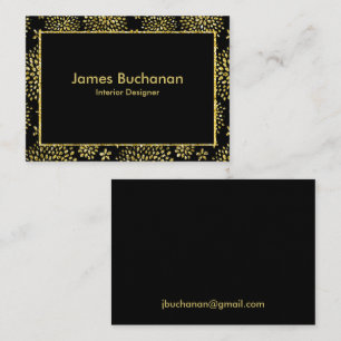 Gold Flare on Black Business Card