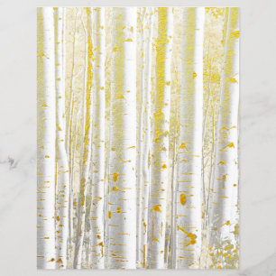 Gold Flecked Birch Scrapbook Paper