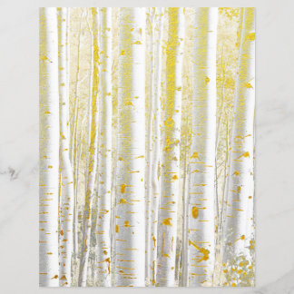 Gold Flecked Birch Scrapbook Paper