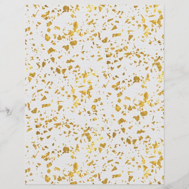 Gold Flecked Scrapbook Paper (Front)