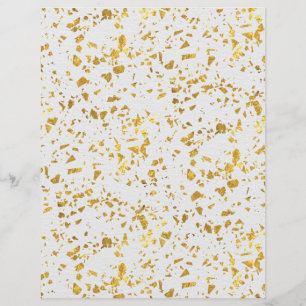 Gold Flecked Scrapbook Paper