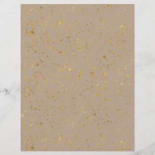 Gold Flecked Scrapbook Paper