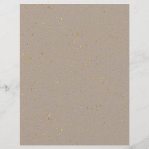 Gold Flecked Scrapbook Paper