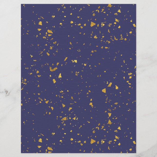 Gold Flecked Scrapbook Paper (Front)