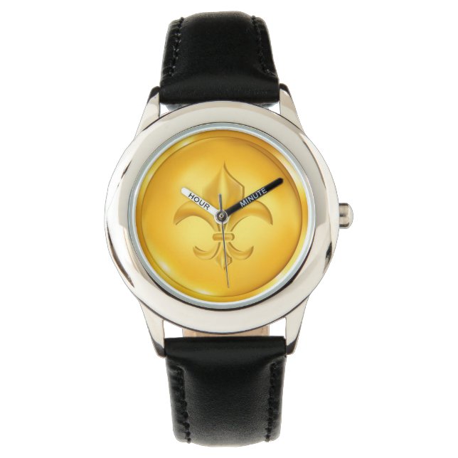 Gold Fleur De Lis -  SRF Watch (Front)