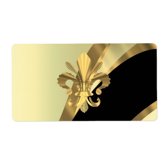 Gold fleur de lys personalised (Front)