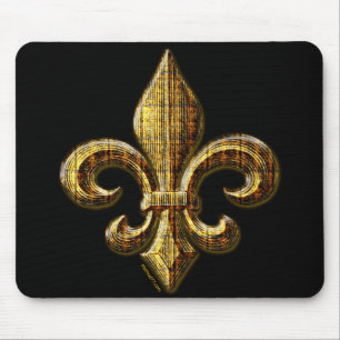 Gold Fleur Mousepad