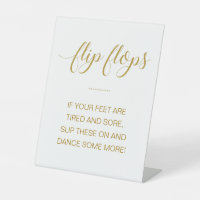 Gold Flip Flops Dance Some More Wedding