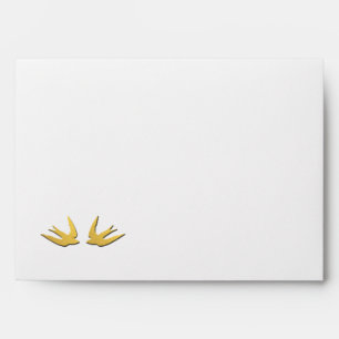 Gold Flora Bliss Lined Envelopes