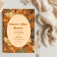 Gold Floral Art Nouveau Wedding