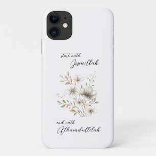 Gold Floral Bismillah Alhamdulliah Case-Mate iPhone Case