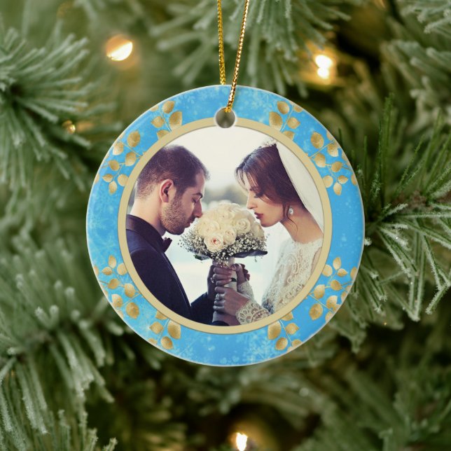 Gold Floral Ceramic Tree Decoration (Tree)