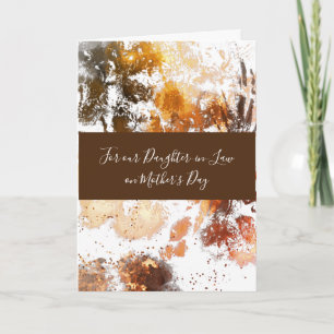 Gold Floral Daughter-in-Law Mother's Day Card