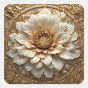 ✨ Gold Floral Frame Gift Label ✨