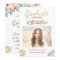Gold Floral Graduation Party Invitation