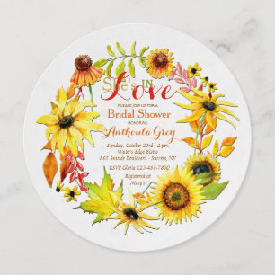 Gold Floral  Invitation