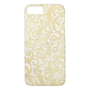 Gold floral leaves pattern Case-Mate iPhone case