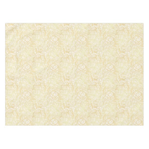 Gold floral leaves pattern tablecloth