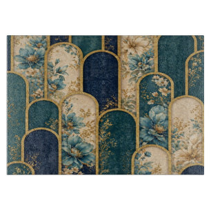 Gold Floral Pattern Cutting Board – Elegant Kitche