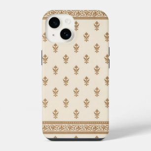 Gold Floral Pattern iPhone 14 Case