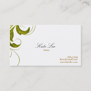 Gold Flourish business card