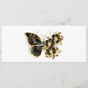 Gold Flower Butterfly with Black Orchid Programme