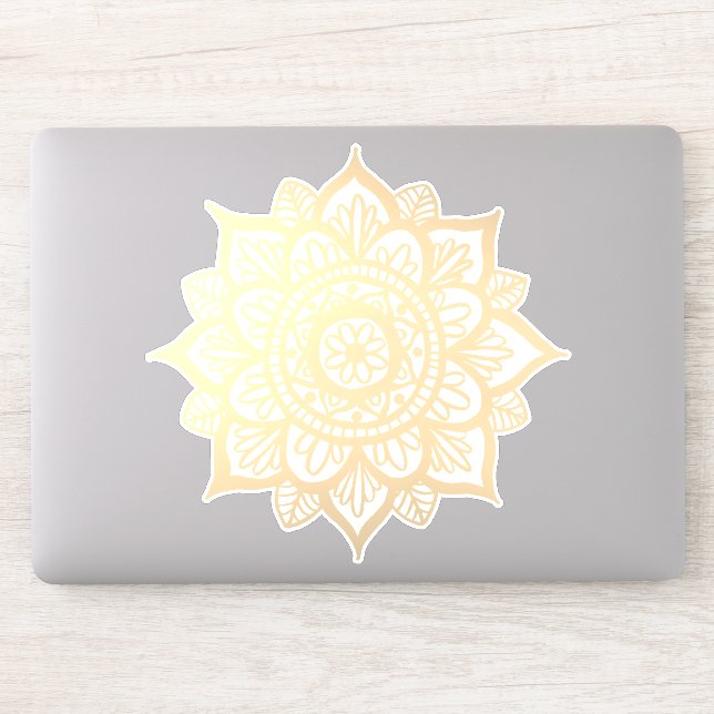 Gold Flower Mandala (Computer)
