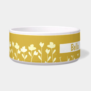 Gold Flower Pattern Custom Named Floral