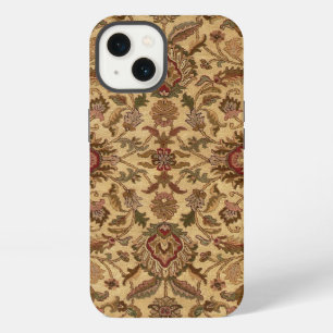 Gold Flowers Arabesque oriental tapastery iPhone 13 Case