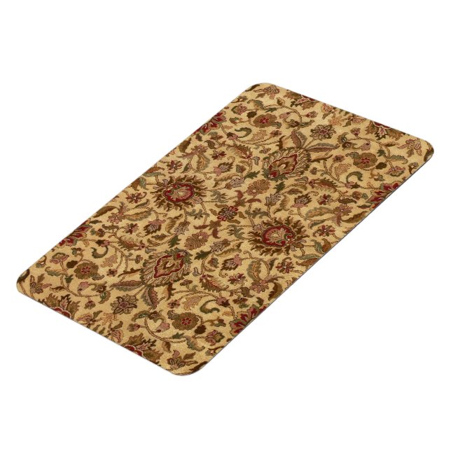 Gold Flowers Arabesque oriental tapastery Magnet (Left Side)