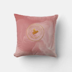 Gold Flying Pig Cushion