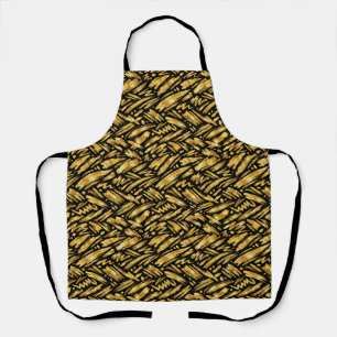 Gold Foil Abstract Pattern Apron