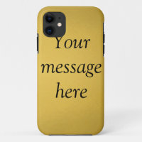 Gold foil add your custom message text hereglitter