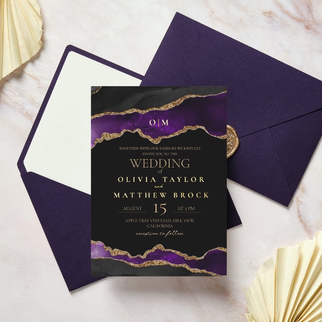 Gold Foil and black Aesthetic Modern  Wedding (Creator Uploaded)