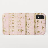 Gold Foil and Rose Gold Musical Notes Pattern Case-Mate iPhone Case (Back (Horizontal))