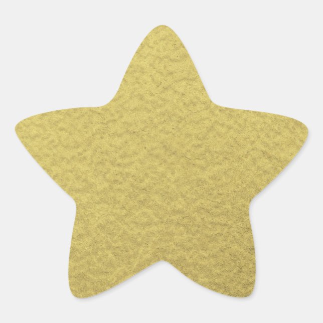 Gold Foil Background Texture Star Sticker (Front)