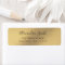Gold Foil Chic Modern Return Address Label