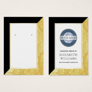 Gold Foil Colour Block Earring Display Cards