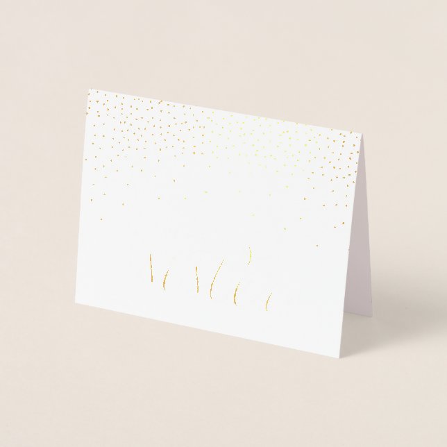 Gold Foil Confetti Dots The Best Sister Birthday Foil Card (Front)