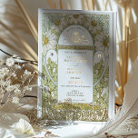 Gold Foil Daisies Wedding Invitations Art Nouveau<br><div class="desc">Art Nouveau Vintage Marguerite daisies (Argyranthemum frutescens) wedding invitations by Alphonse Mucha in a floral, romantic, and whimsical design. Victorian flourishes complement classic art deco fonts. Please enter your custom information, and you're done. If you wish to change the design further, simply click the blue "Customise It" button. Thank you...</div>