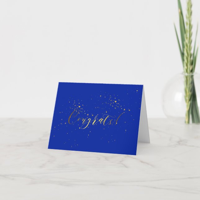 Gold Foil Effect Congratulations Card (Front)
