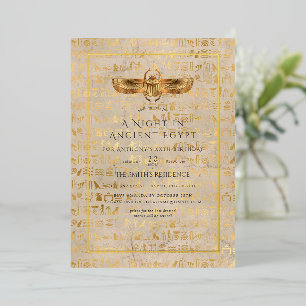 Gold Foil Egyptian Themed Party
