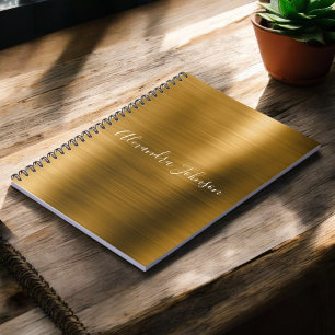 Gold Foil Elegant Modern Luxury Notebook