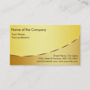 Gold Foil Elegant Retro Financial Services Business Card